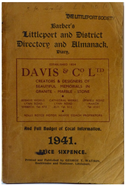 A 'Barber's Almanack' from 1941.