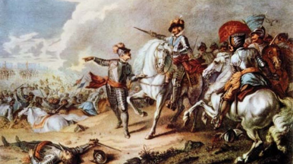 Battle of Naseby, by an unknown artist.