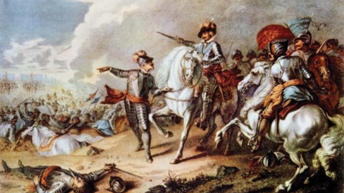 Battle of Naseby, by an unknown artist.