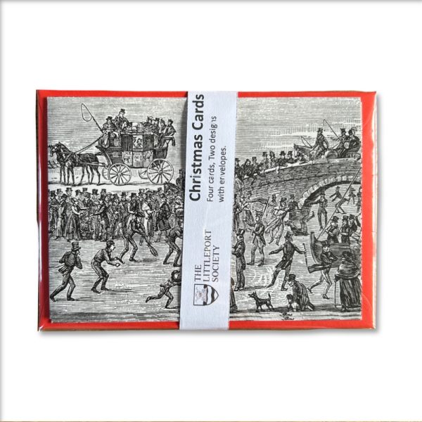 Pack of Ice Skating Christmas Cards