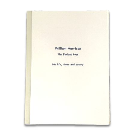 William Harrison: The Fenland Poet - Brian Jones (2009) book