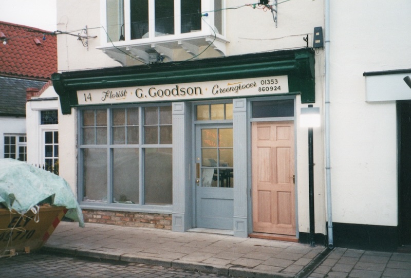 Grenville Goodson's florist and greengrocer shop in Main Street, Littleport.
