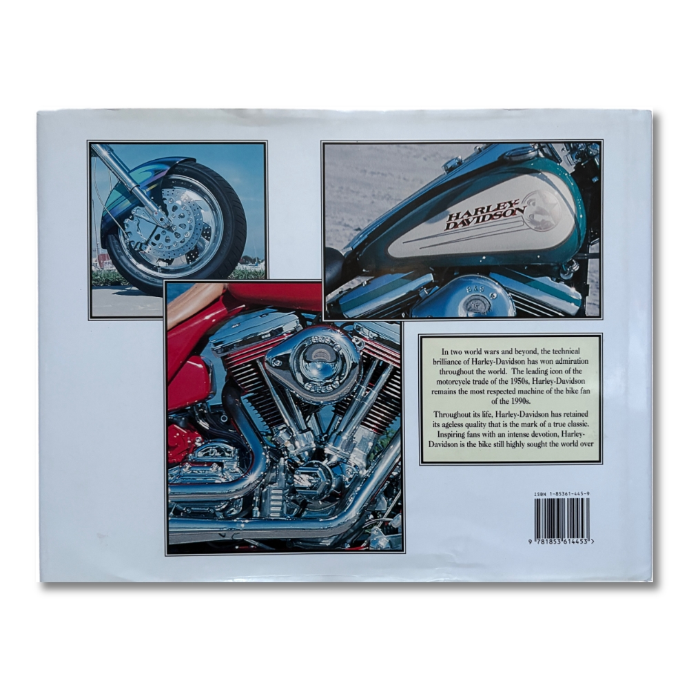 Harley-Davidson by Jim Glastonbury (1996) book back cover