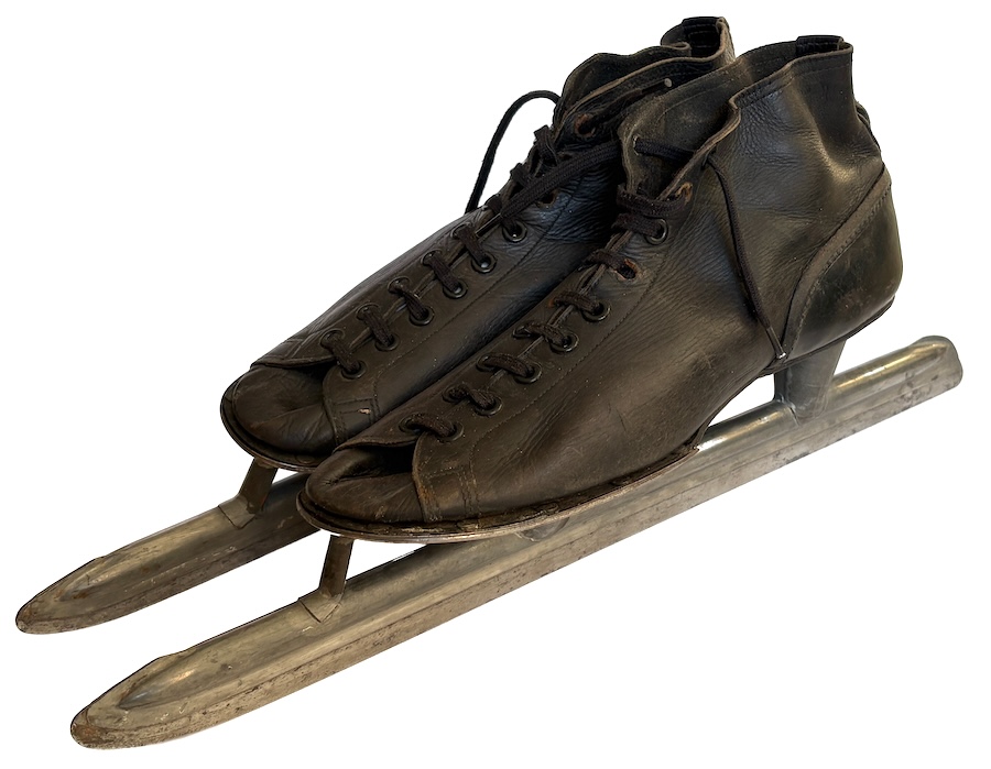 A pair of Hagen & Co ice skates from Oslo, Norway.